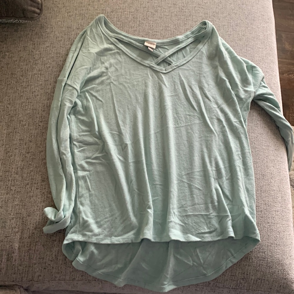 Teal v-neck sweater size medium